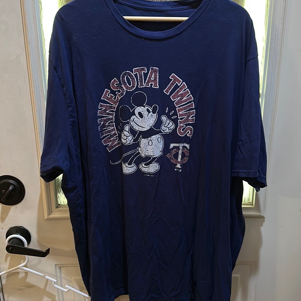 Fanatics Minnesota Twins Mickey Mouse tee shirt men’s size 4XL